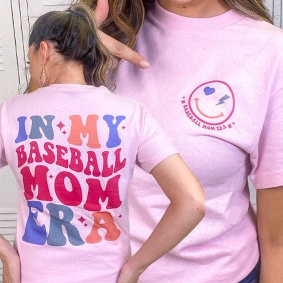 In My Baseball Mom Era Graphic Tshirt S-3X - Picture 1 of 3